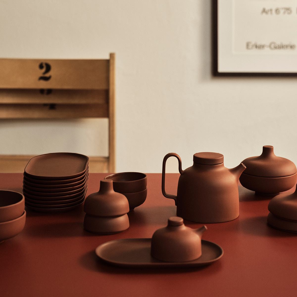 Design House Stockholm Sand Secret Skål Mellan Röd