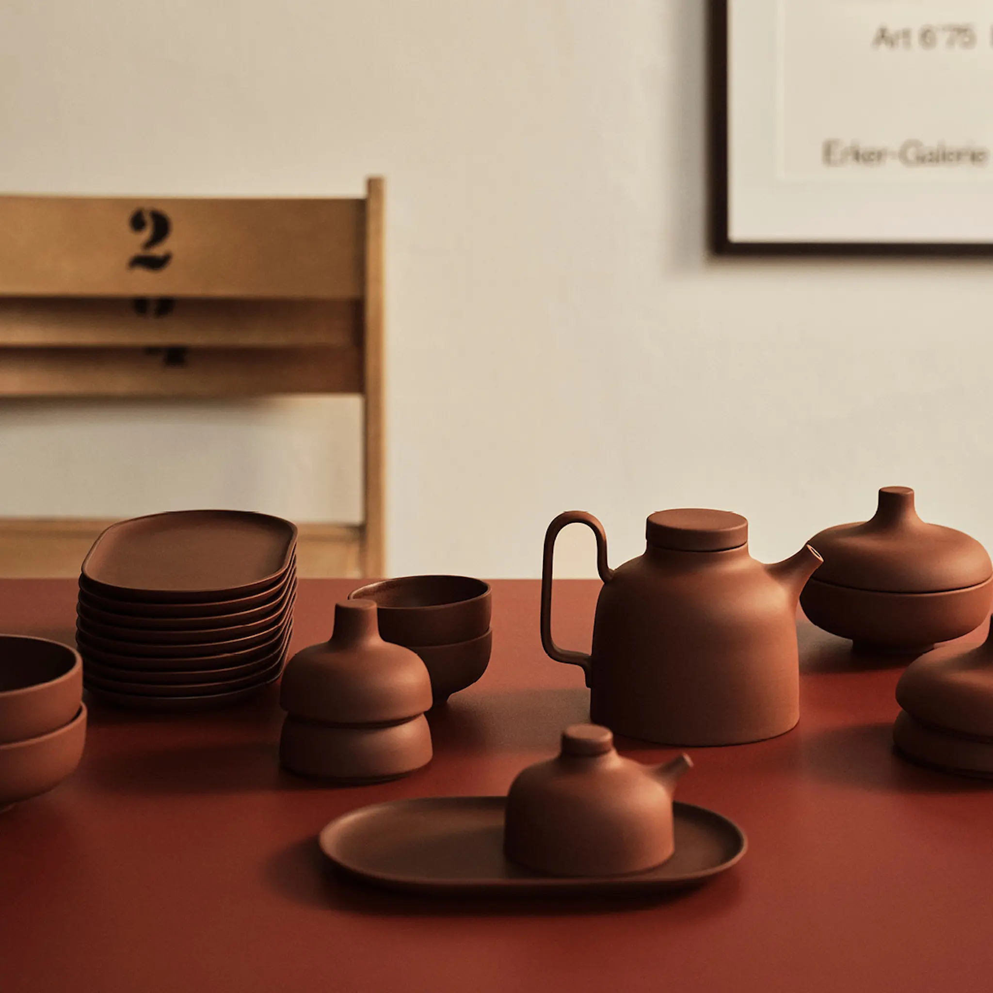 Design House Stockholm Sand Secret Skål Mellan Röd