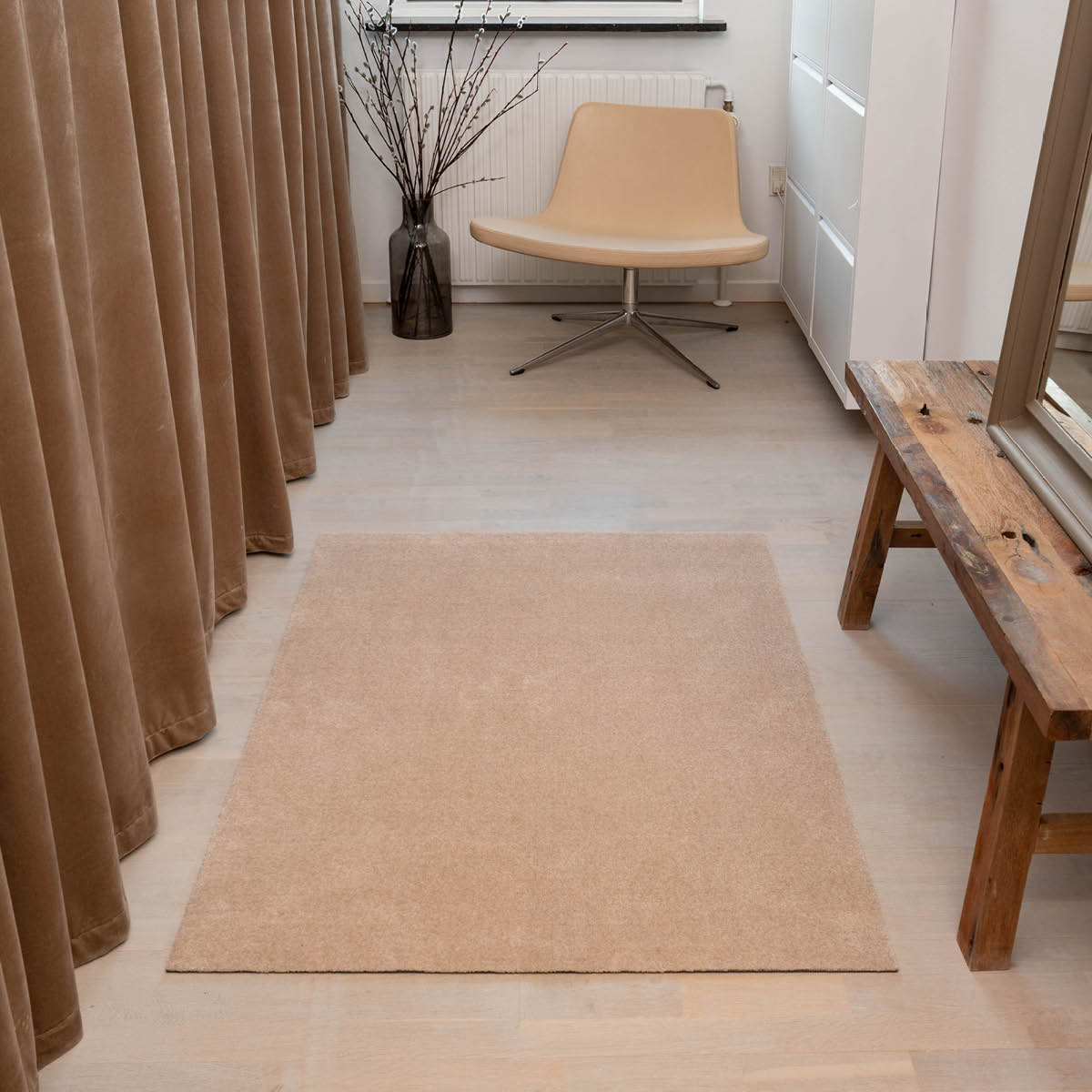 Tica Copenhagen Unicolor golvmatta 130x90 cm ivory