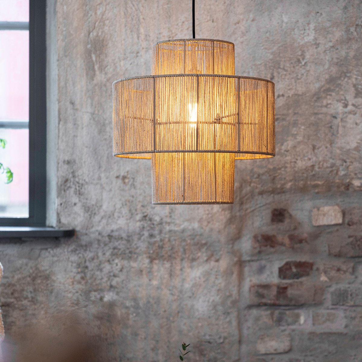 Markslöjd Soga taklampa 40 cm natur