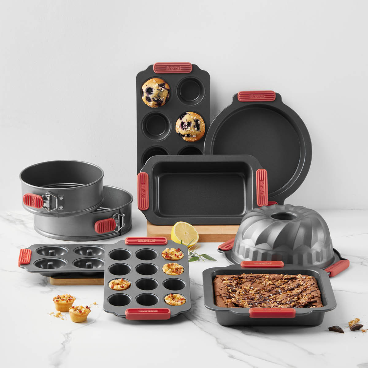 Lékué Bakform för minimuffins 12 hål 36x18 cm keramisk non-stick