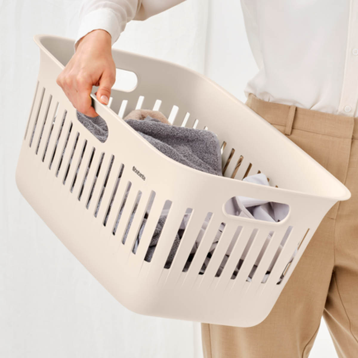 Brabantia Collect-It tvättkorg 40 L soft beige