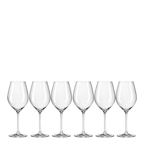 Sontell rödvinsglas universal 66 cl 6-pack klar