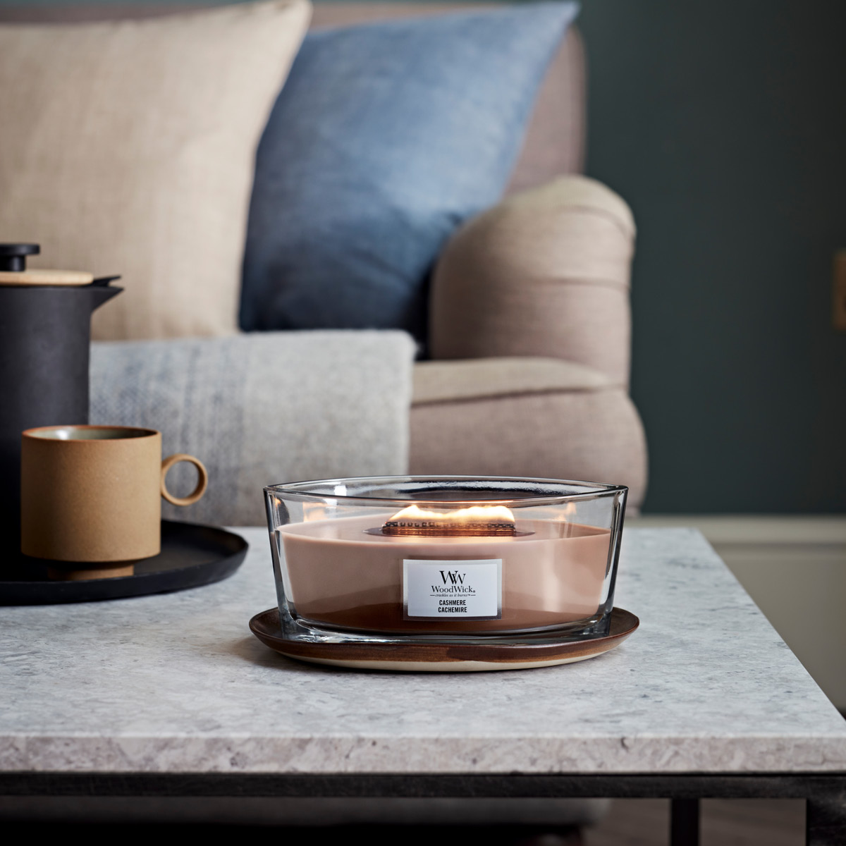 WoodWick Ellipse doftljus cashmere