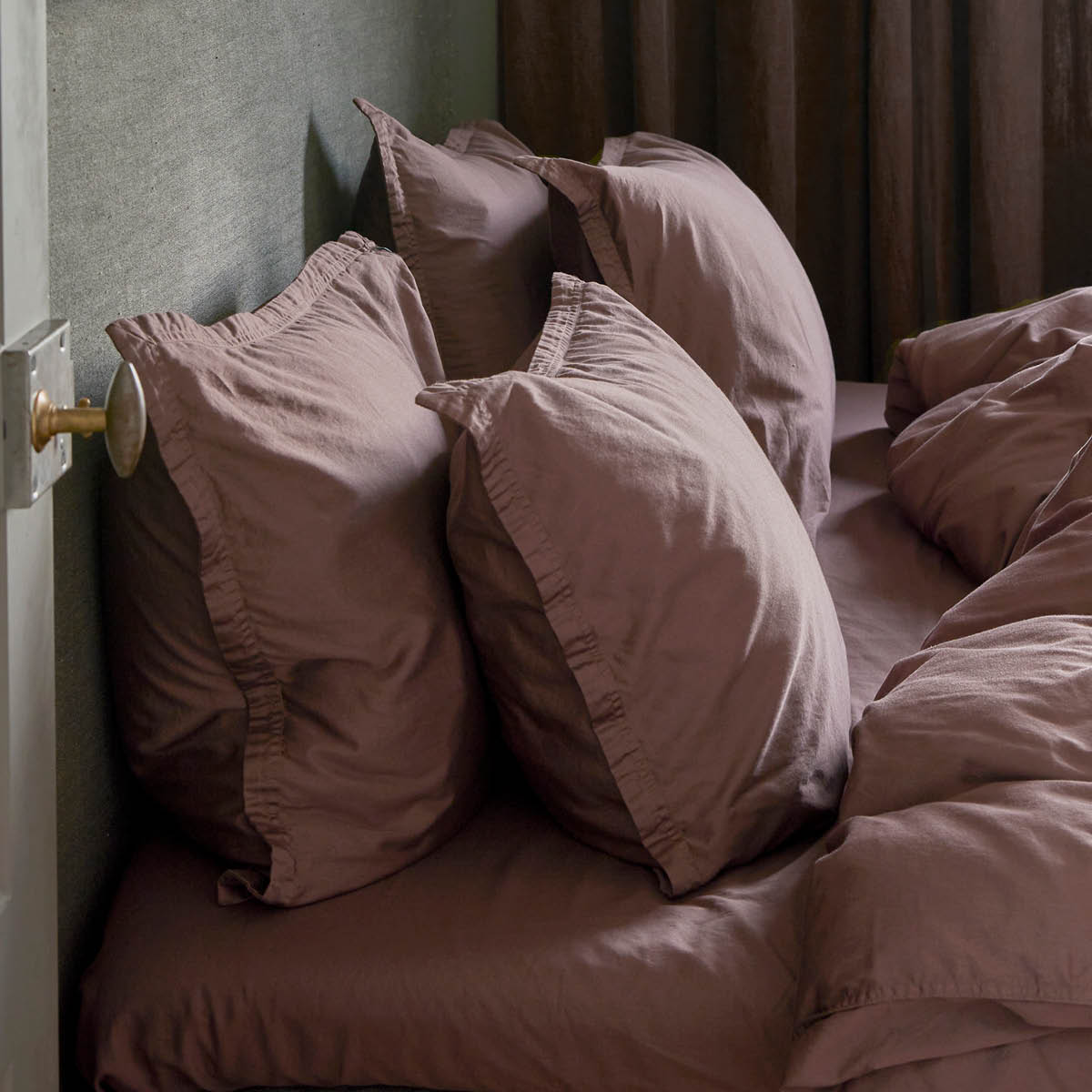 Himla Soul örngott satin 50x60 cm maroon