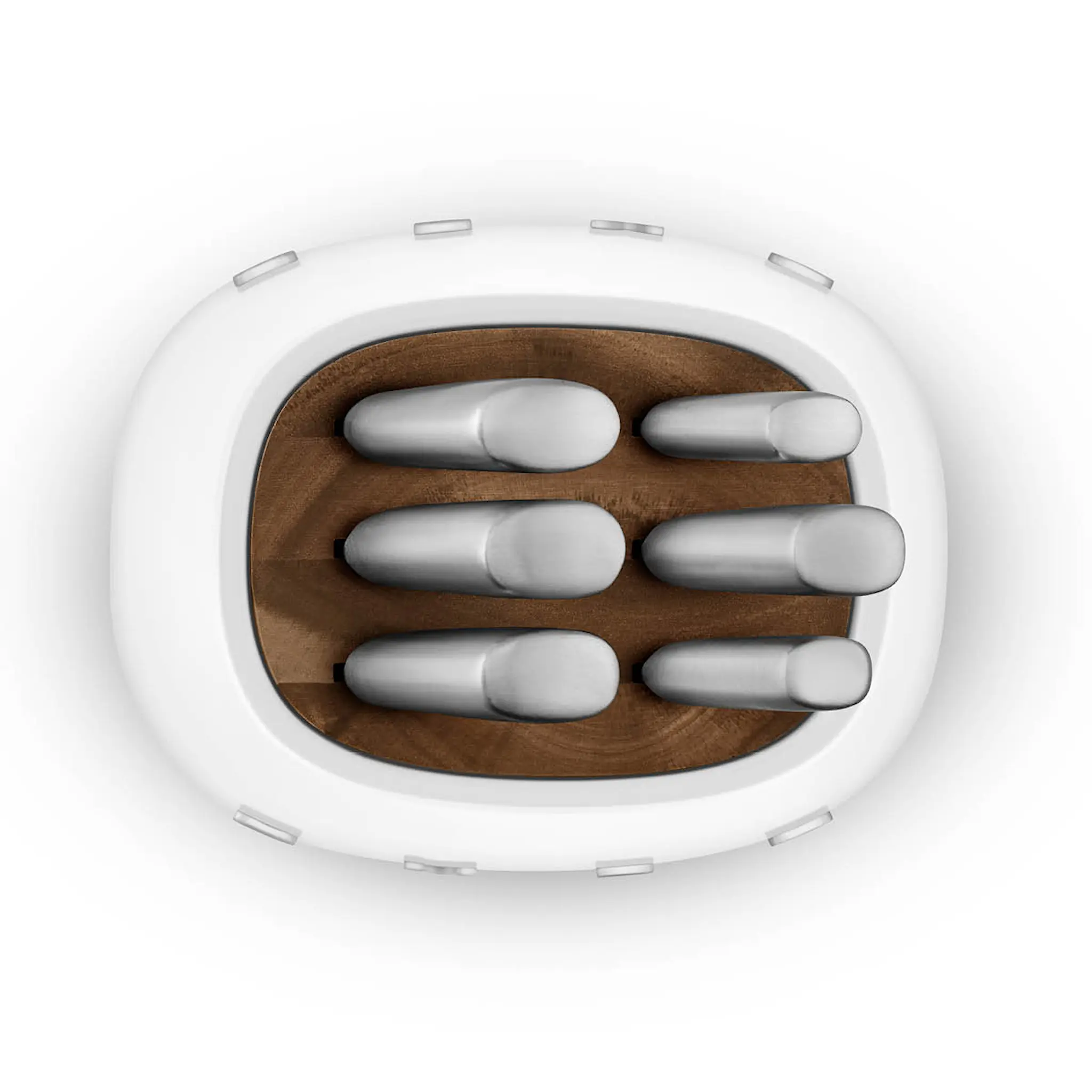 Smeg Smeg knivblock med 6 knivar KBSF02 vit