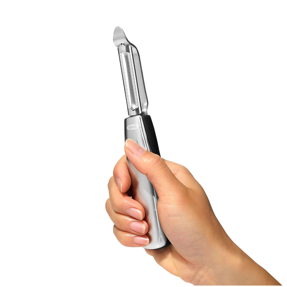 Oxo Skreller m/ rillet blad rustfri