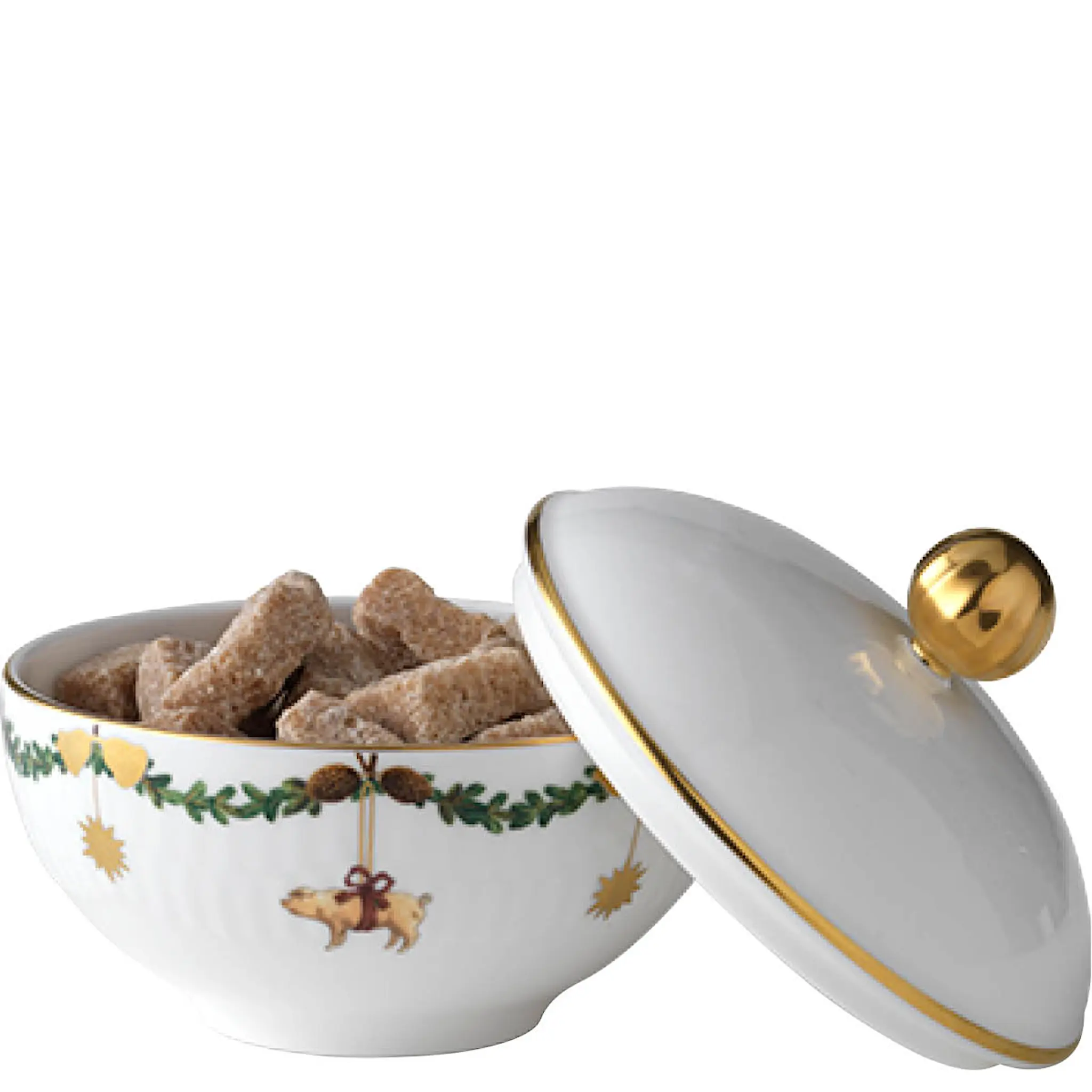 Royal Copenhagen Star Fluted Christmas Sokerikulho 15 cl
