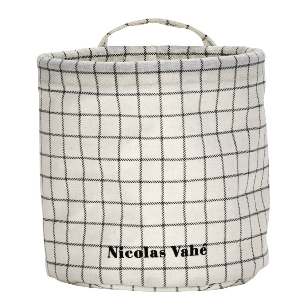 Nicolas Vahé - Nicolas Vahé Säilytyskori 15x15 cm Musta/Valkoinen