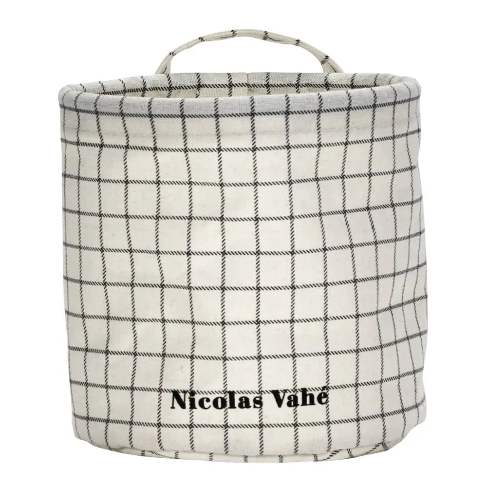 Nicolas Vahé Säilytyskori 15x15 cm Musta/Valkoinen