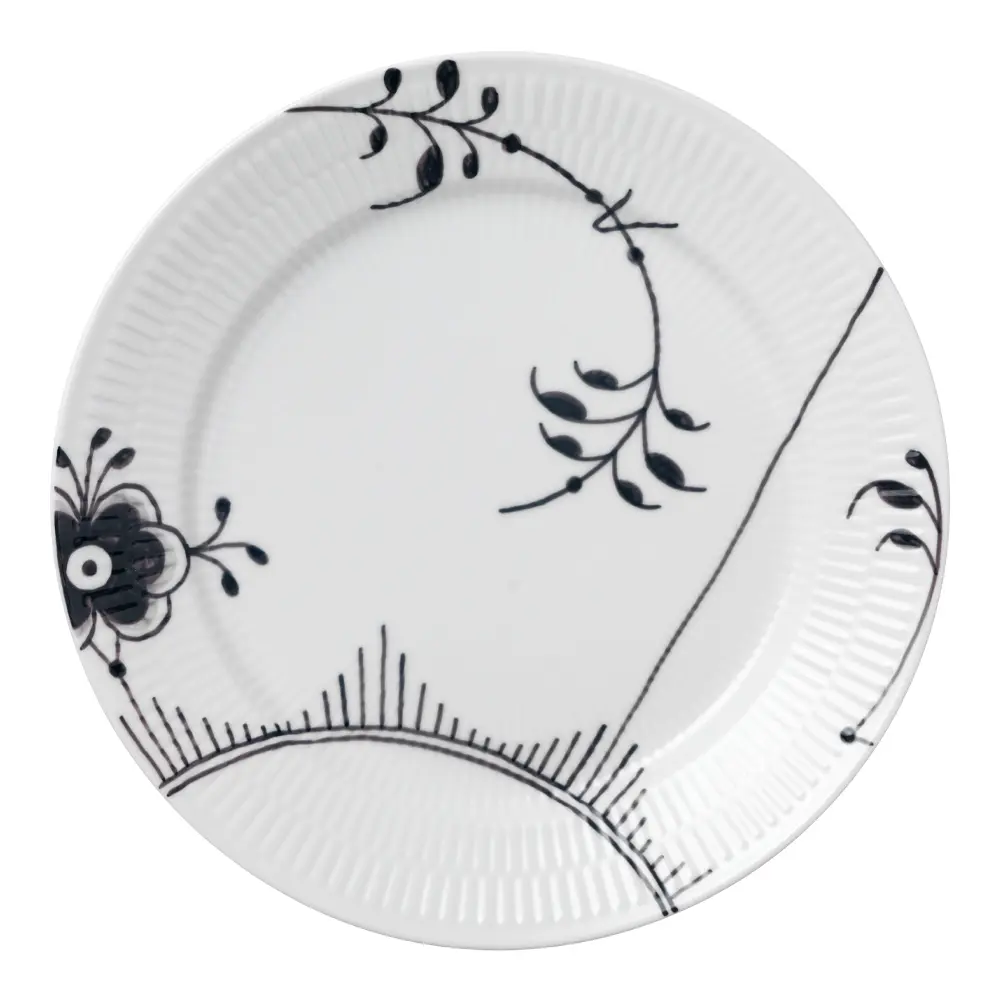 Black Fluted Mega Lautanen 27 cm kuvio nr. 2