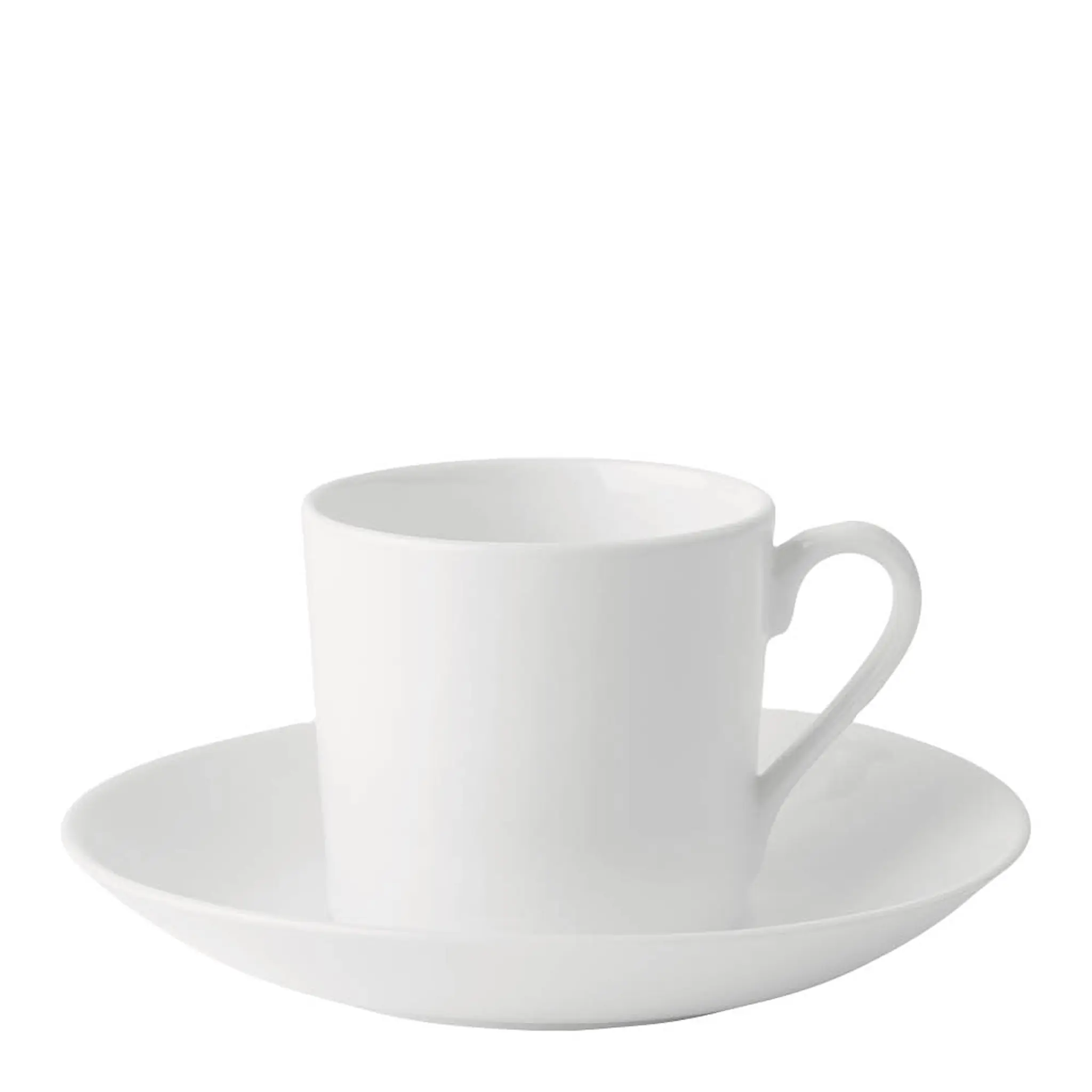 Gustafsberg Bas rak kaffekopp med fat 15 cl vit