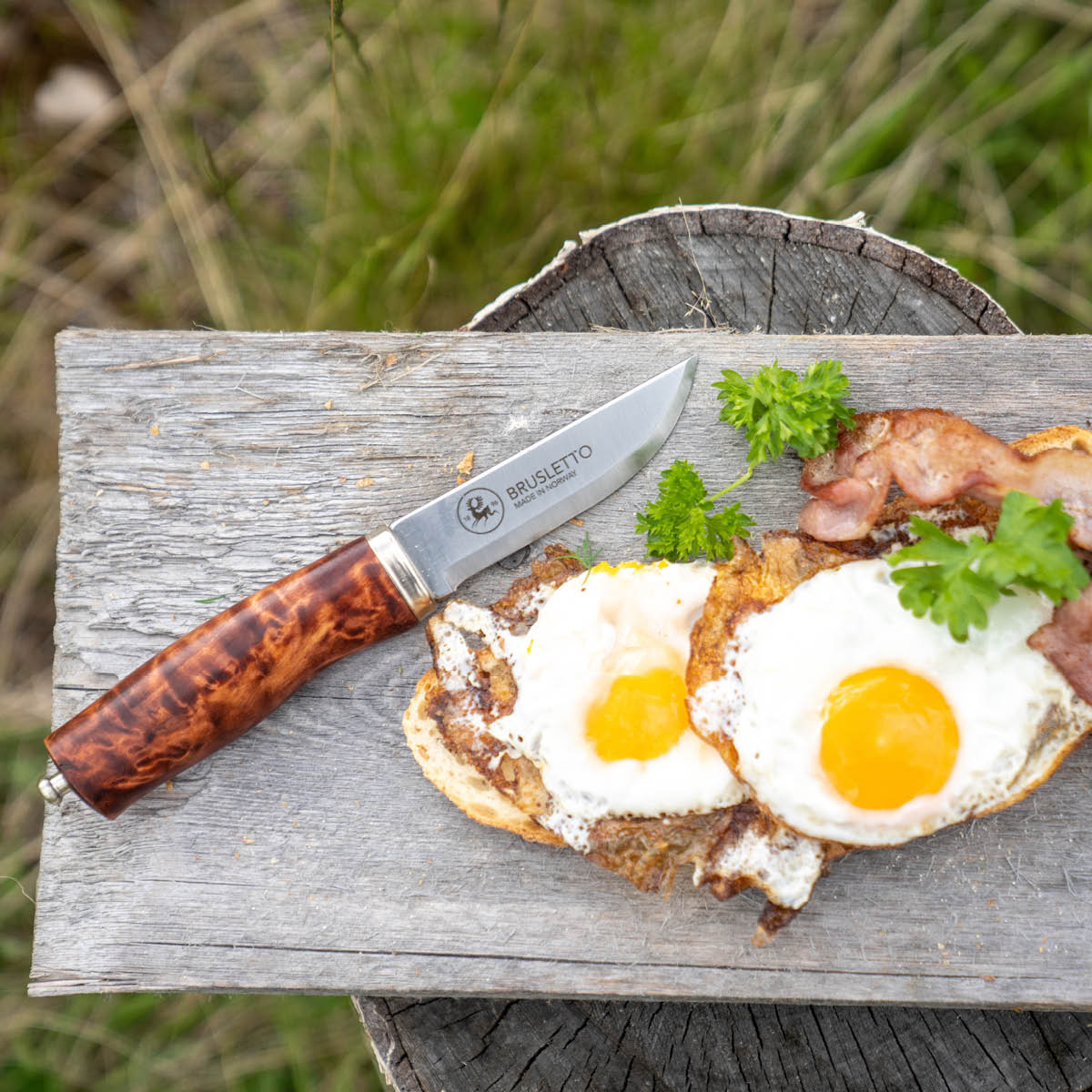 Brusletto Norgeskniven Vuolupuukko 21 cm Visakoivu