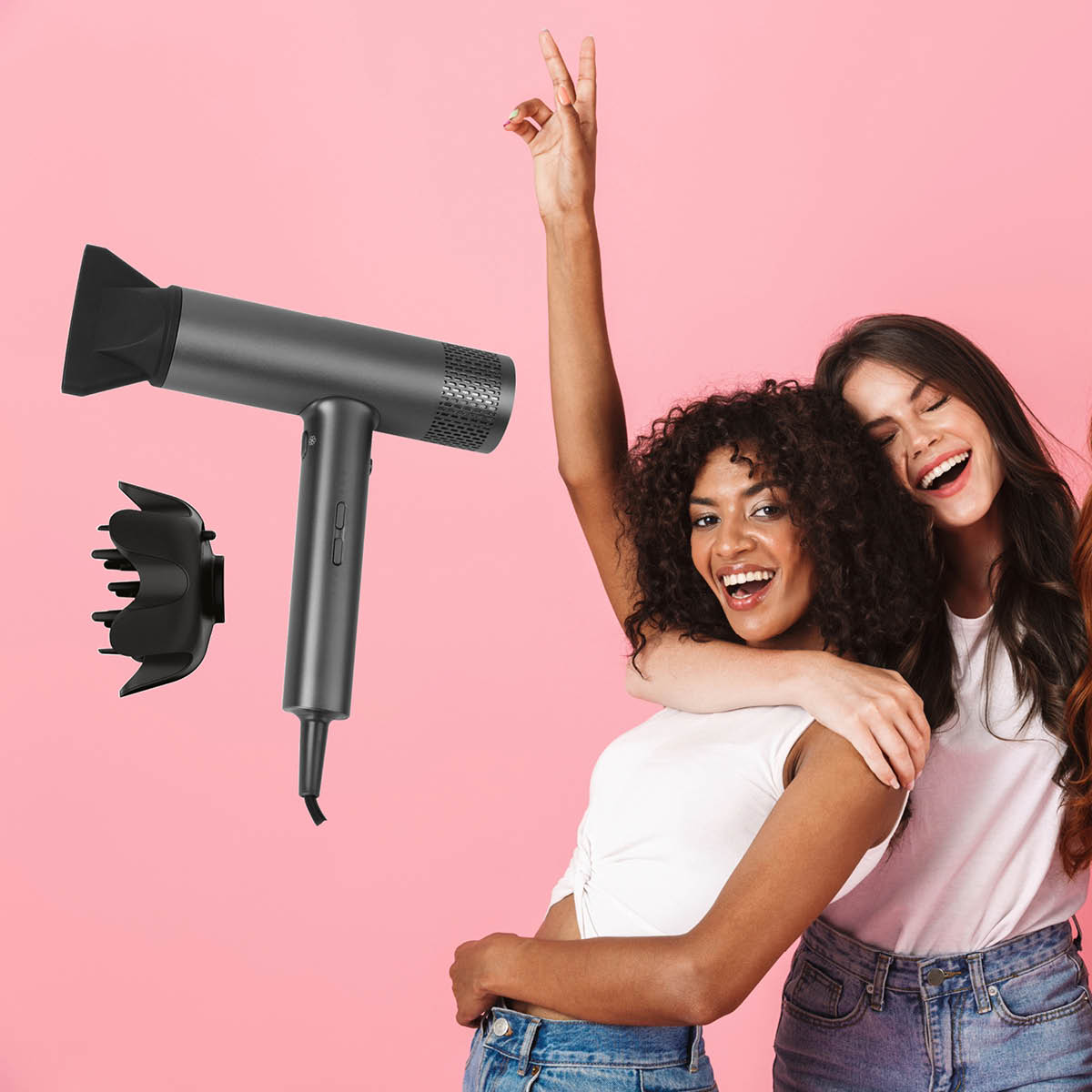 Hâws Beauty Hårfön med diffuser 2000W grå