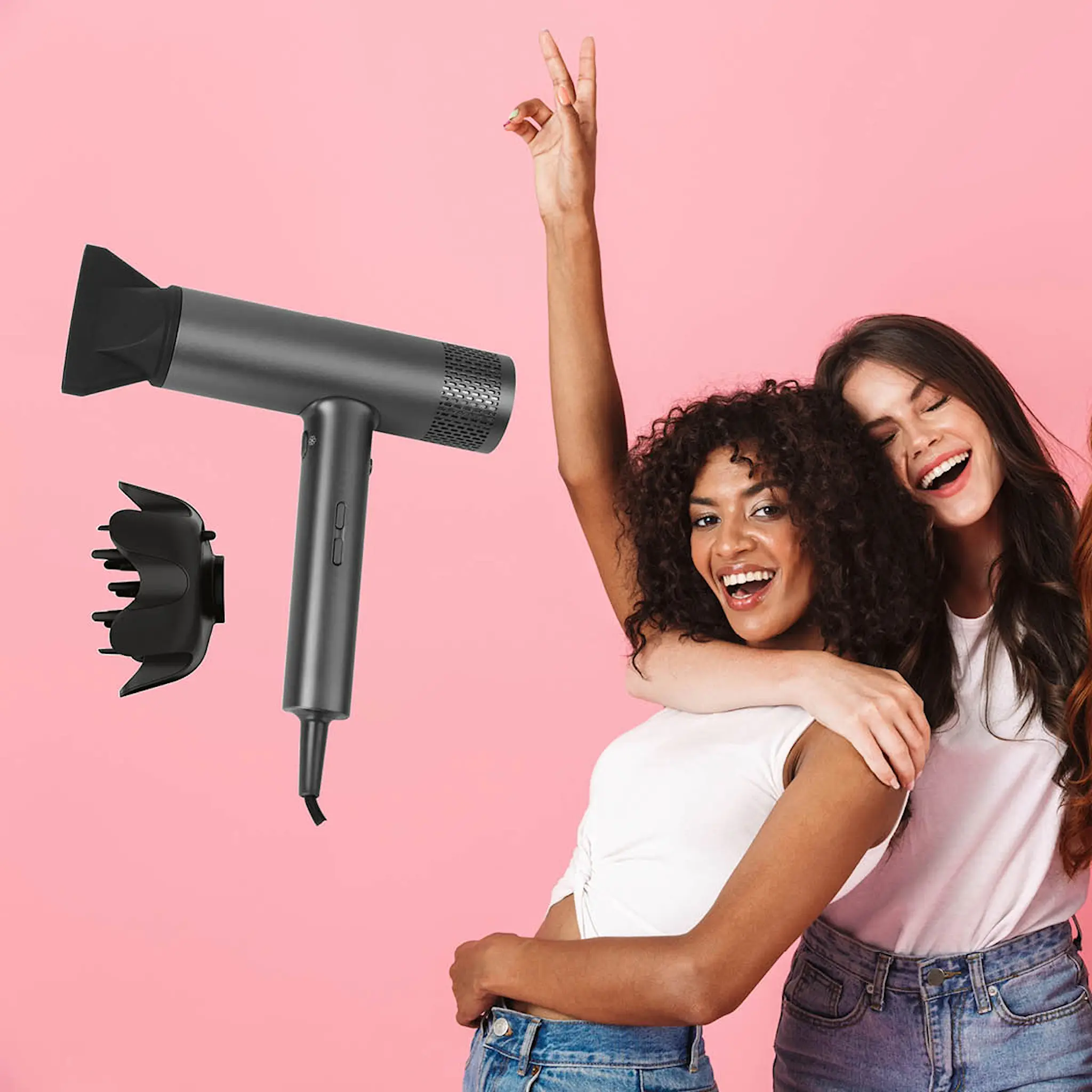 Hâws Beauty Hårfön med diffuser 2000W grå