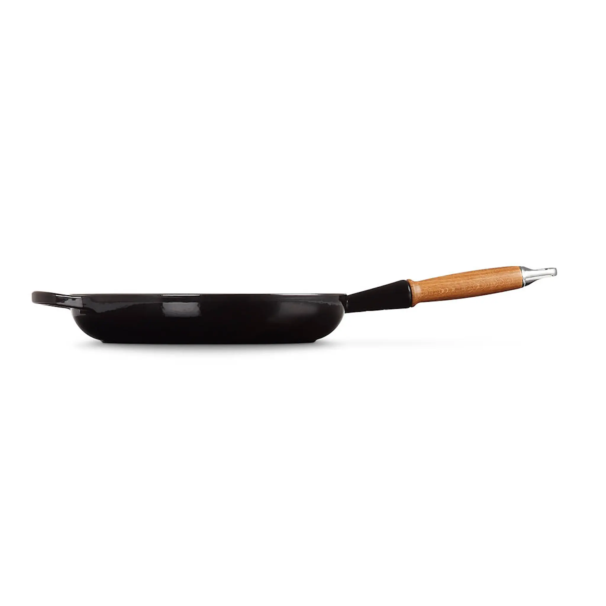 Le Creuset Signature Stekpanna med trähandtag 28 cm Black