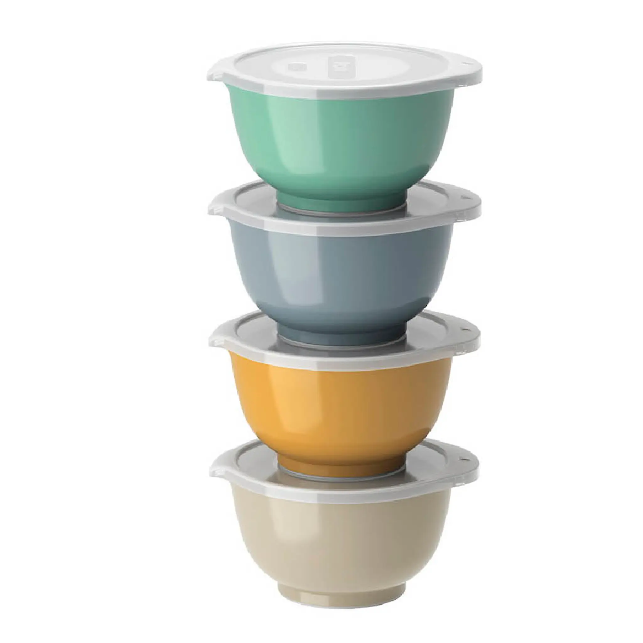 Rosti Margrethe kulhosetti kansilla 0,5 L 4 kpl Humus/Curry/Dusty Blue