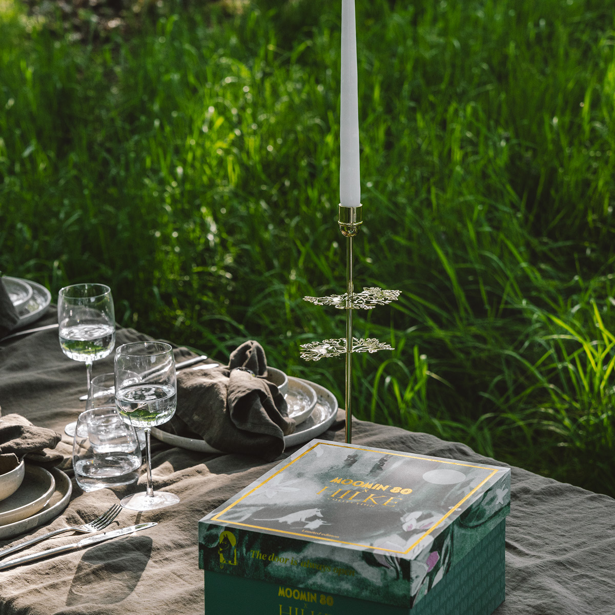 Hilke Hilke x Mumin No.2 Ljusstake 40 cm Mässing