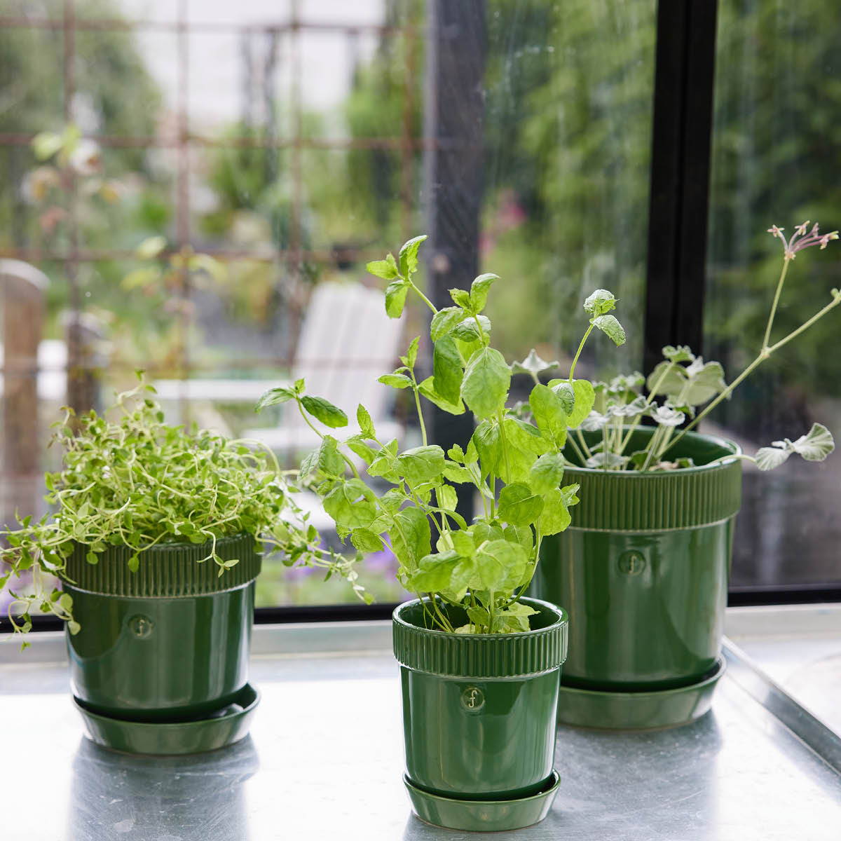 Sagaform Elise urtekrukke 11 cm grønn