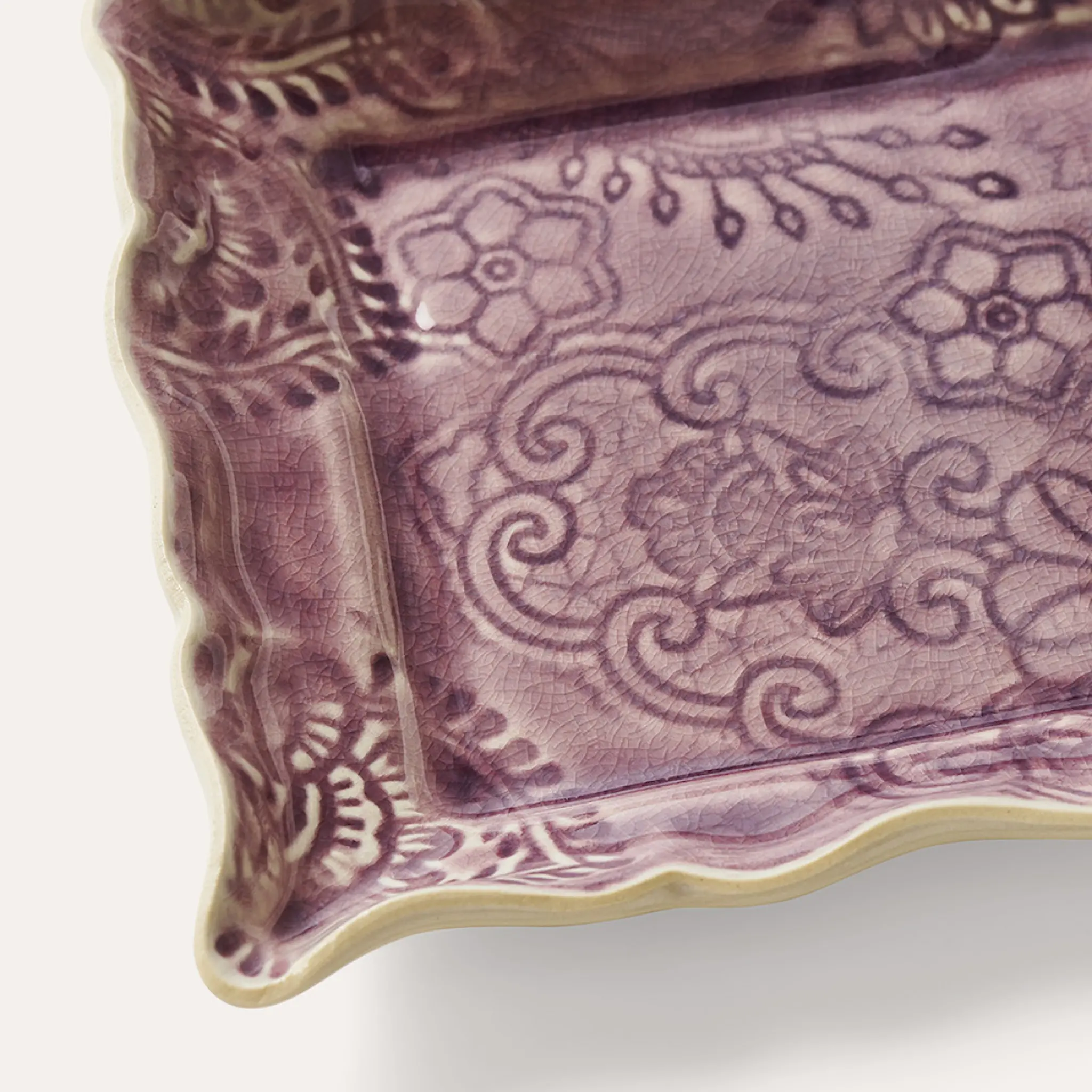 Sthål Arabesque assiett 19x13 cm lavender