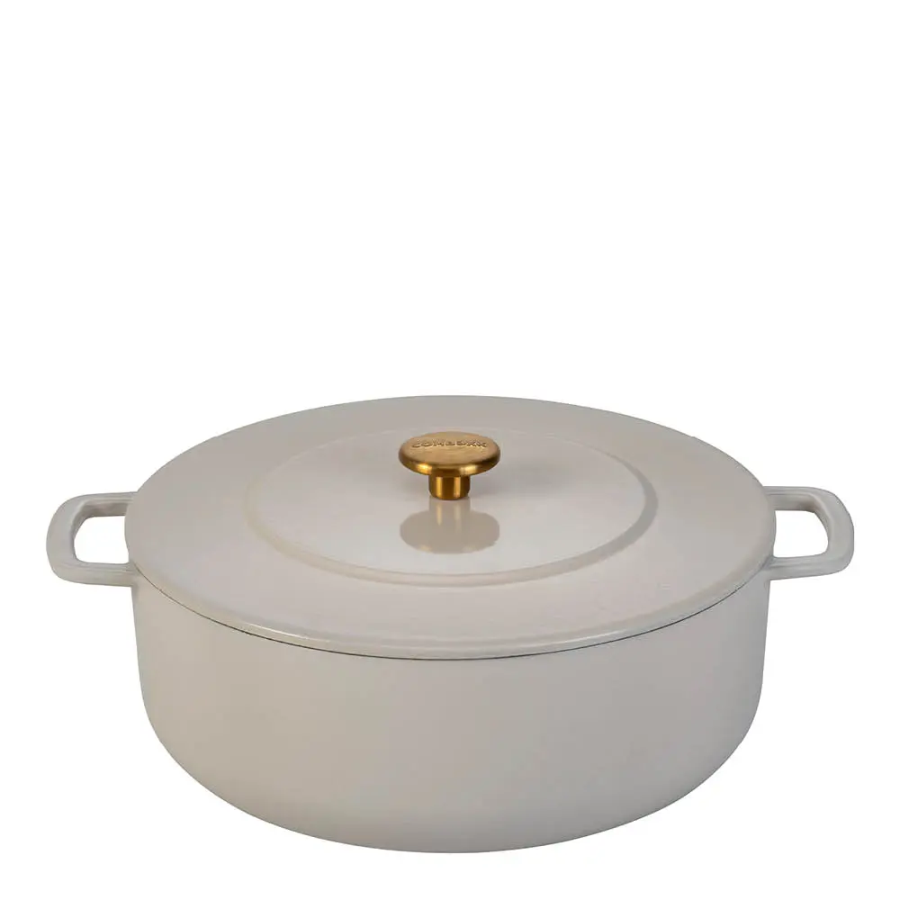 Støpejernsgryte 28 cm 5,3L sand