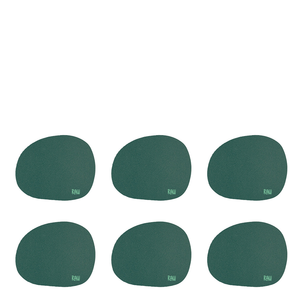 Aida RAW Organic glassbrikke 6 stk dark green