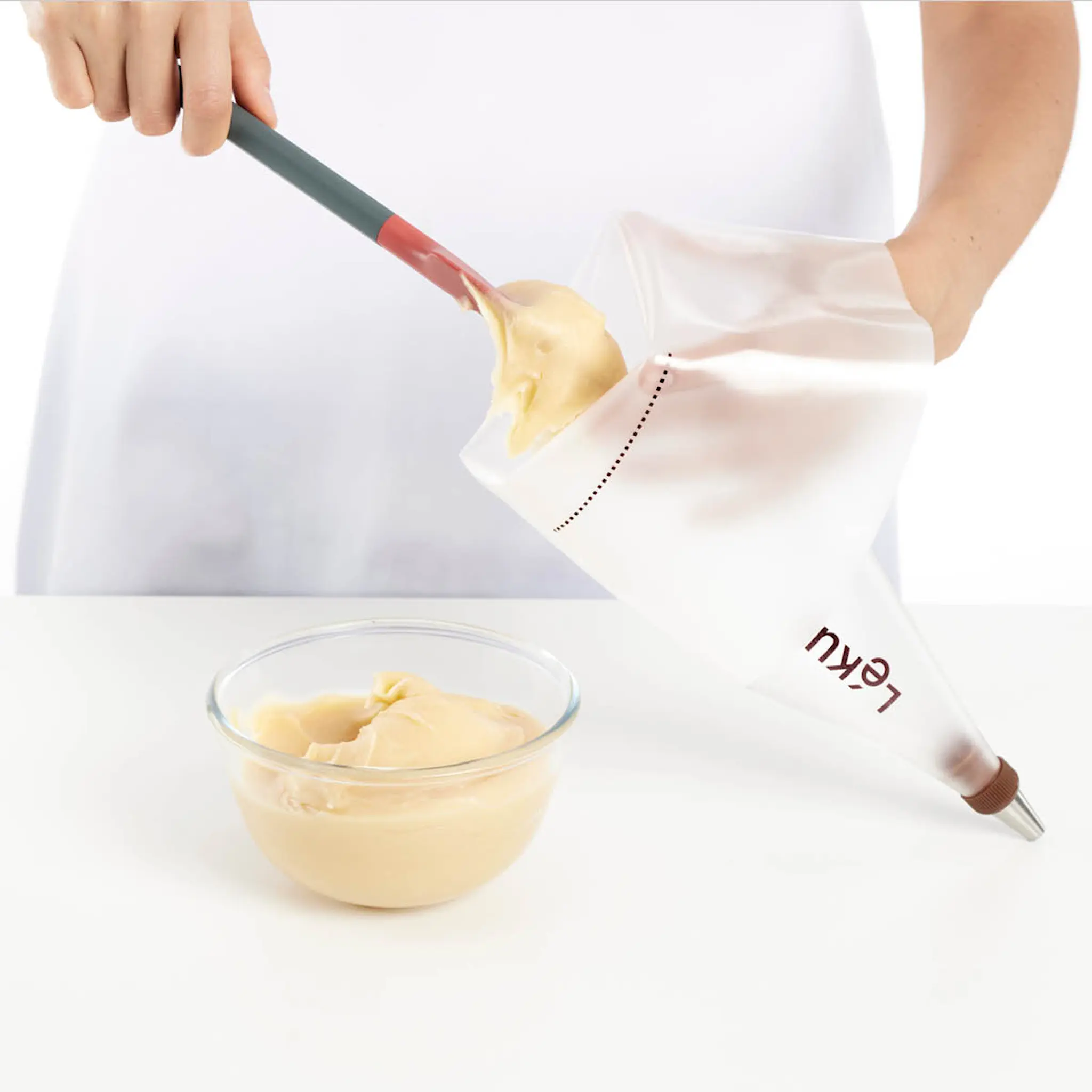 Lékué Spritsset 5 delar med 3 tyllar + koppling + spritspåse återanvändbar