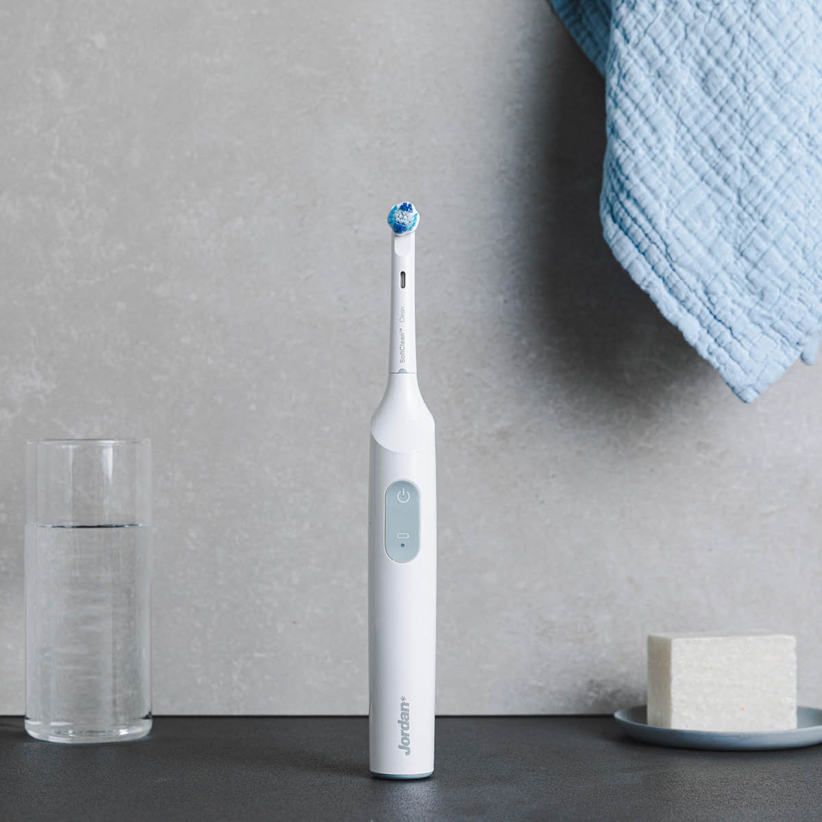 Jordan Clean Smile eltandborste TB-100GY vit