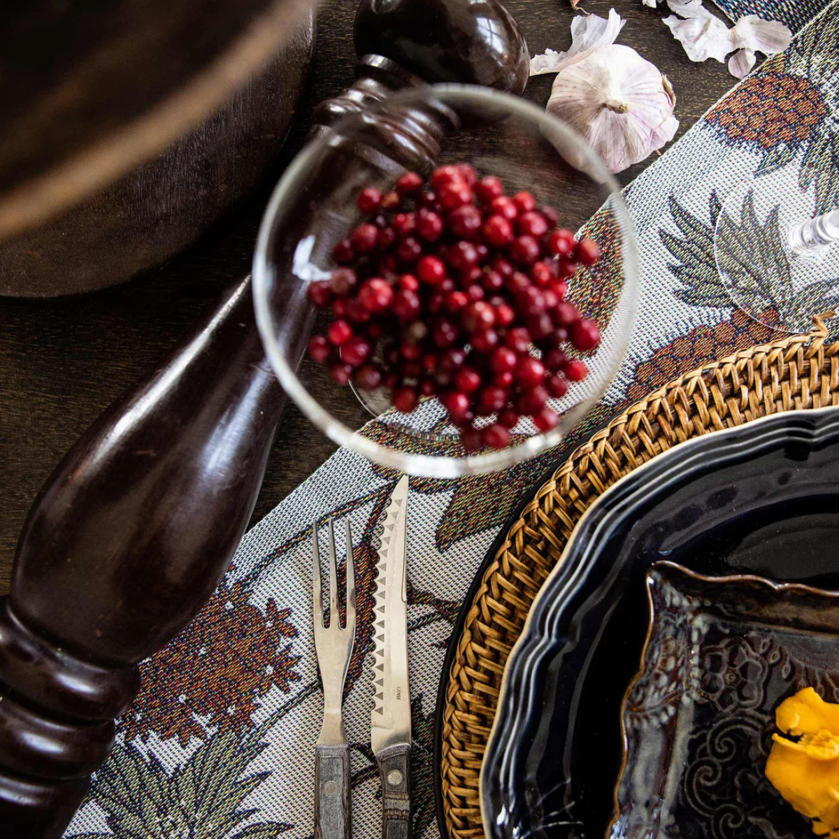 Ekelund Autumn bordbrikke 35x48 cm brun