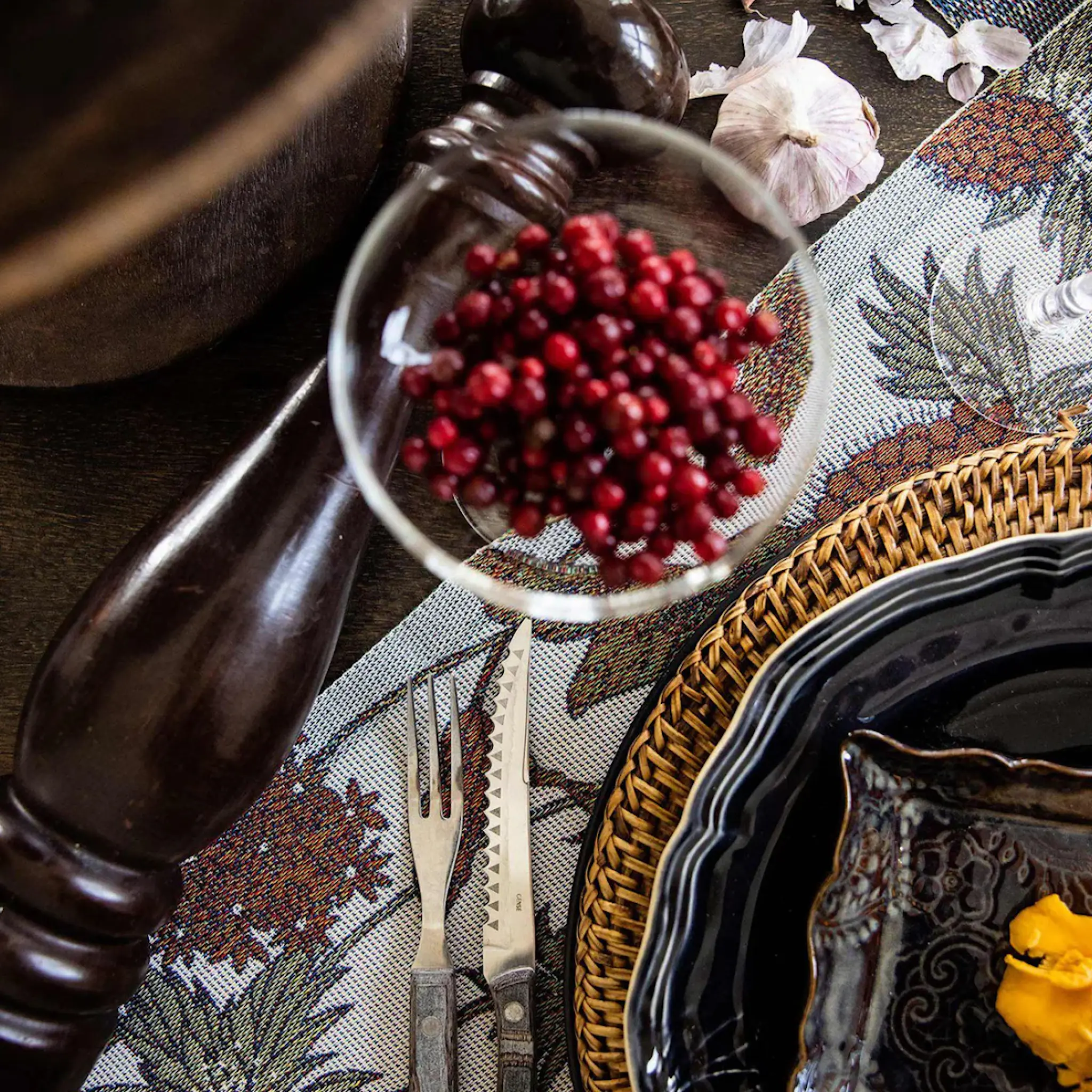 Ekelund Autumn bordbrikke 35x48 cm brun