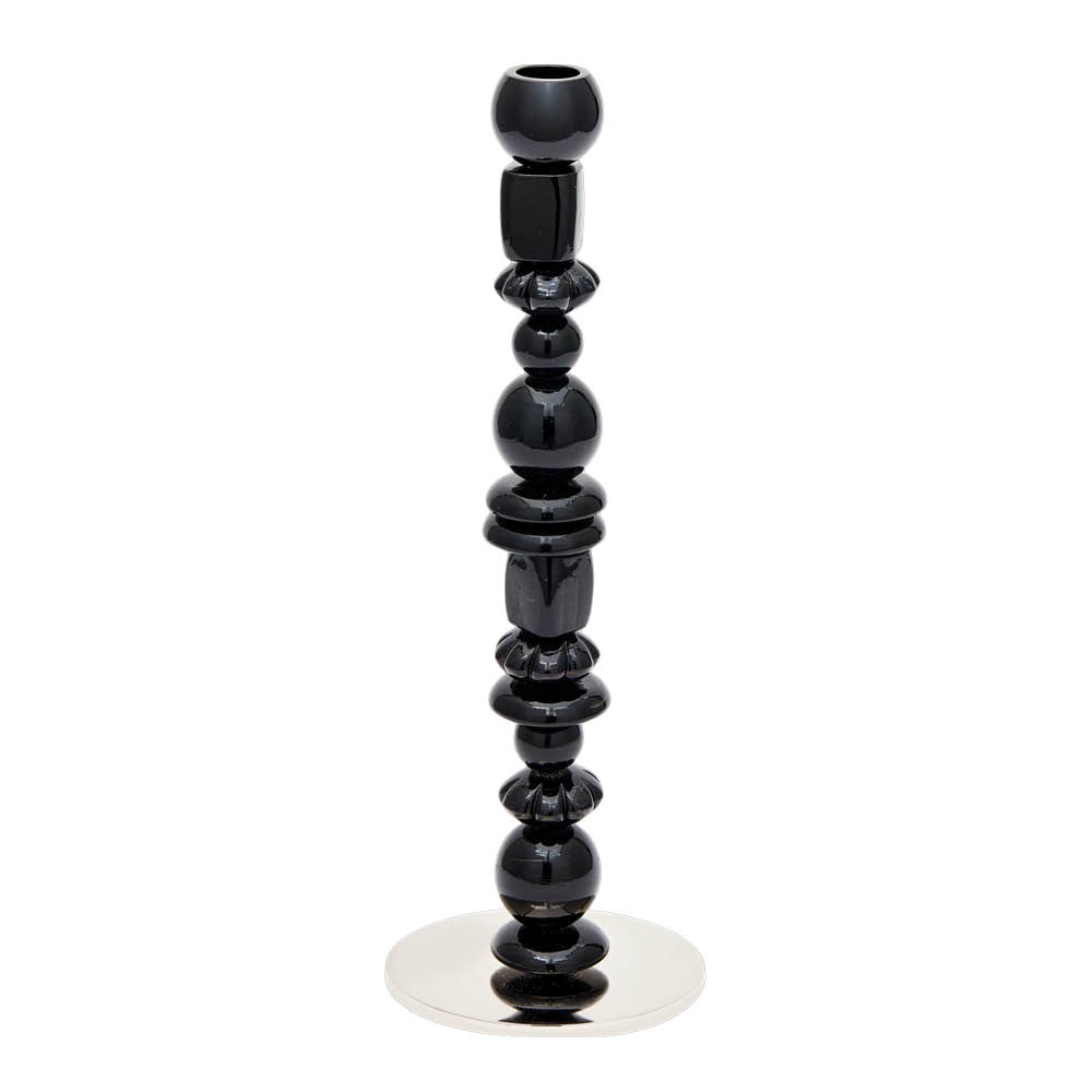 Pols Potten Beads ljusstake S 34 cm svart