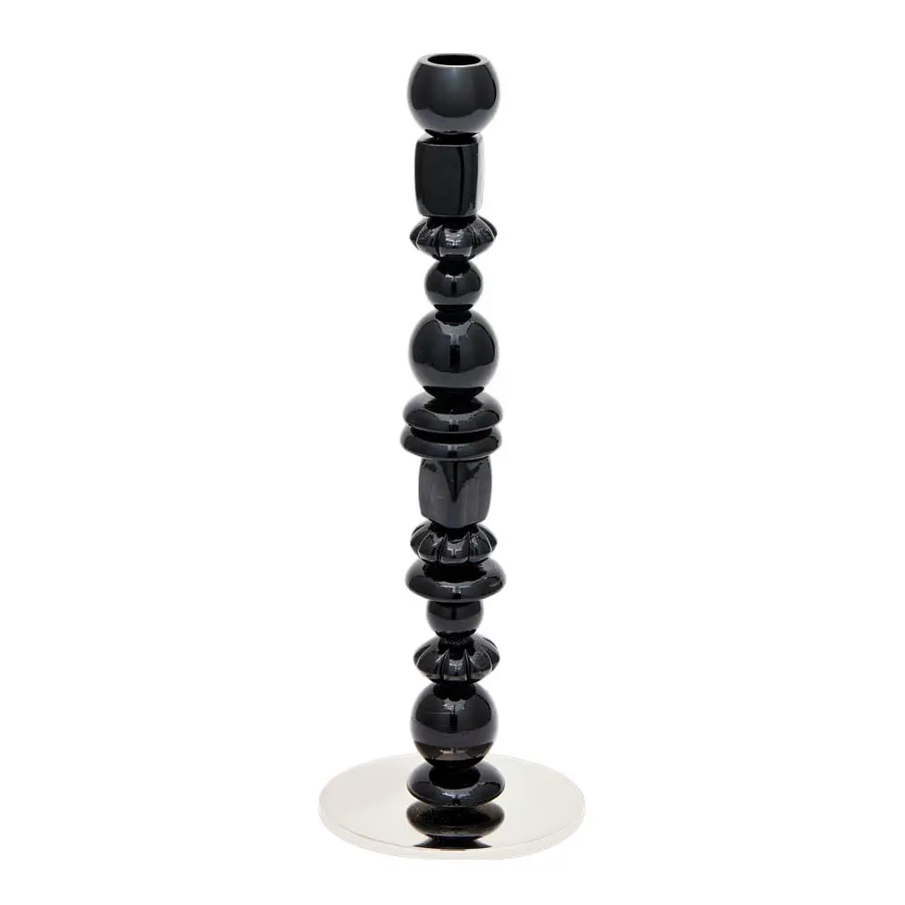 Beads kynttilänjalka S 34 cm musta