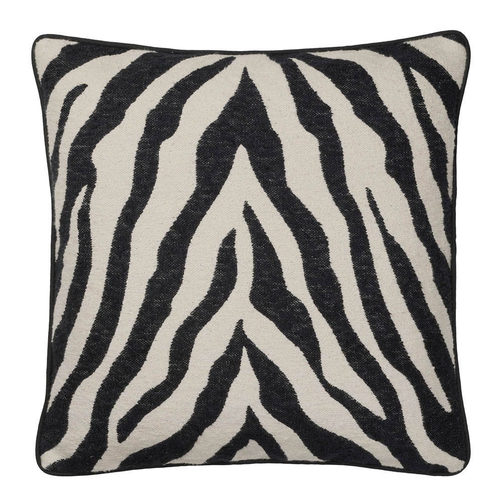 Broste Copenhagen Zebra Tyynynpäällinen 50x50 cm svart/ljus beige