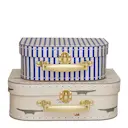 Barnväska 2 delar 25x18 cm Mini Krokodil & Randig