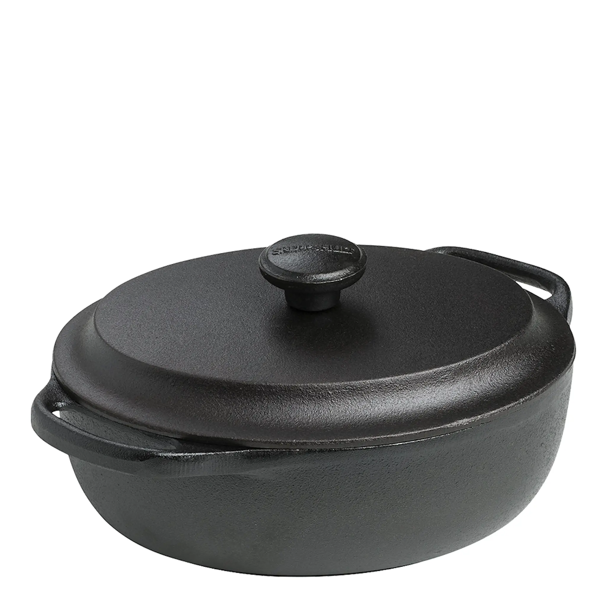 Skeppshult Gryta oval med järnlock 2 L