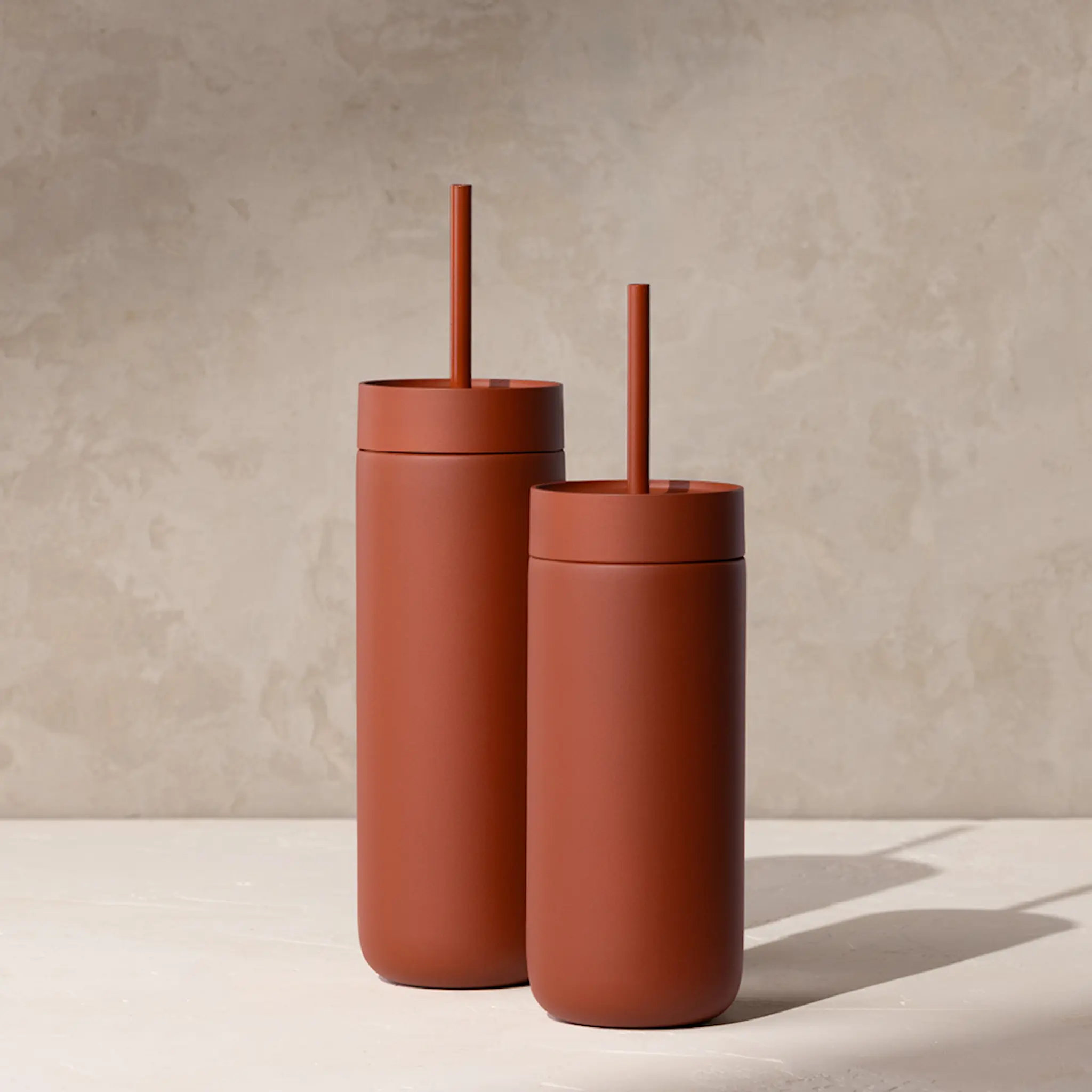 Fellow Carter Cold Desert Capsule tumbler med sugrör 590 ml sienna