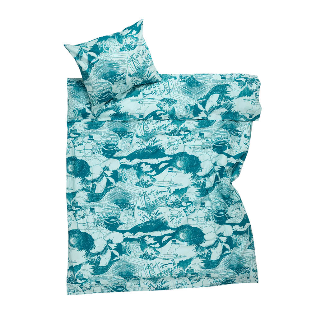 Moomin Arabia Mumin bäddset 150x210 cm Segling