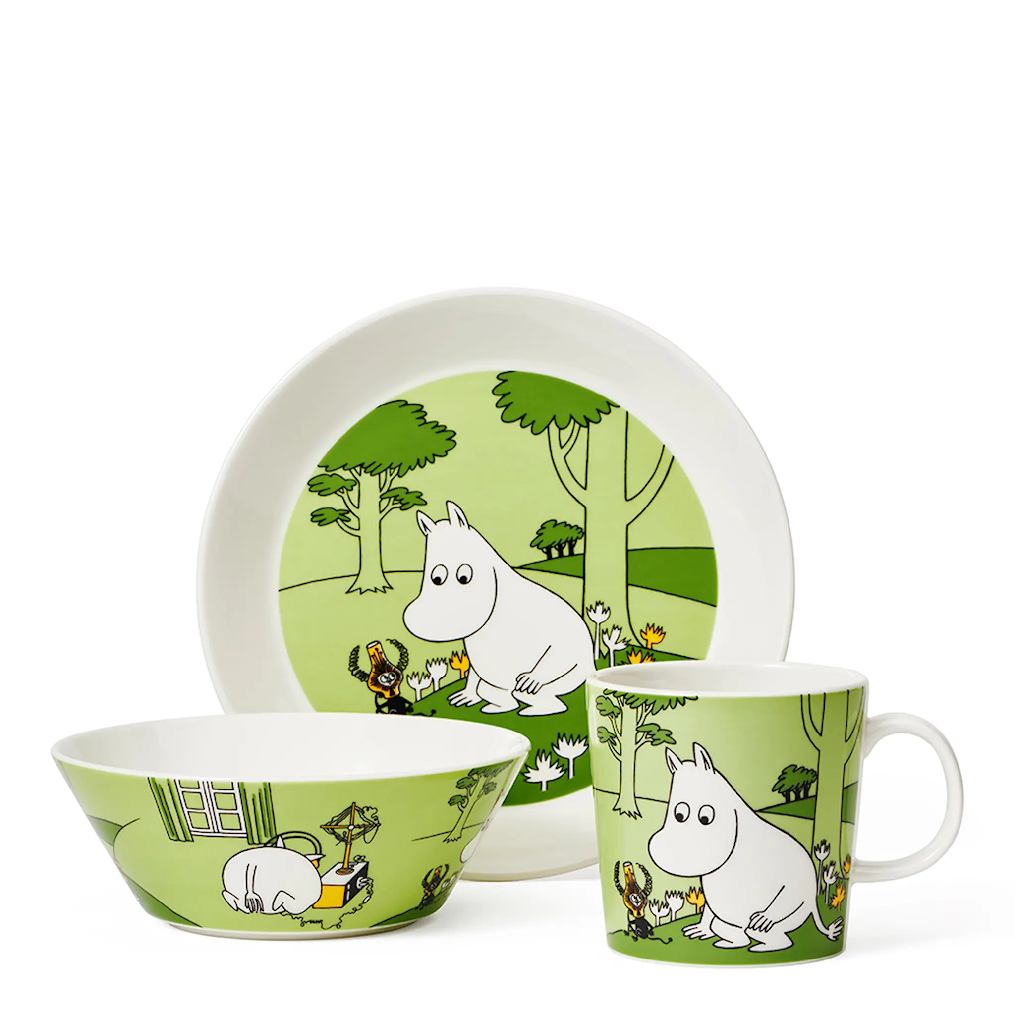 Moomin Arabia Muumi Kulho Muumipeikko 15 cm Nurmenvihreä