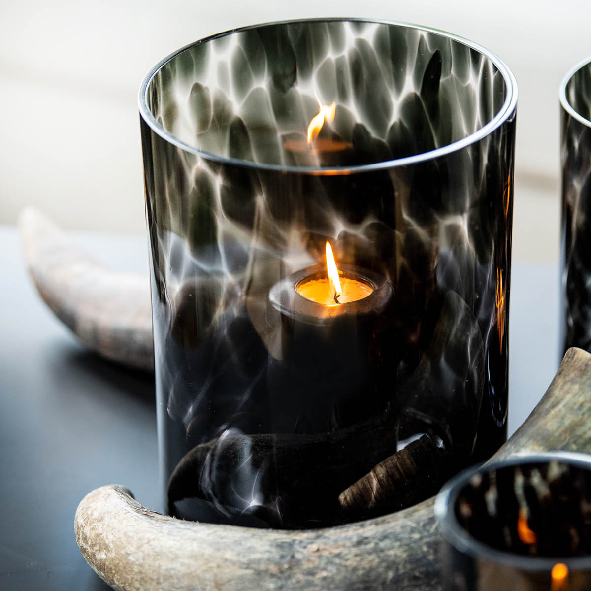 Magnor Savanna Kynttilälyhty 10x14 cm Musta