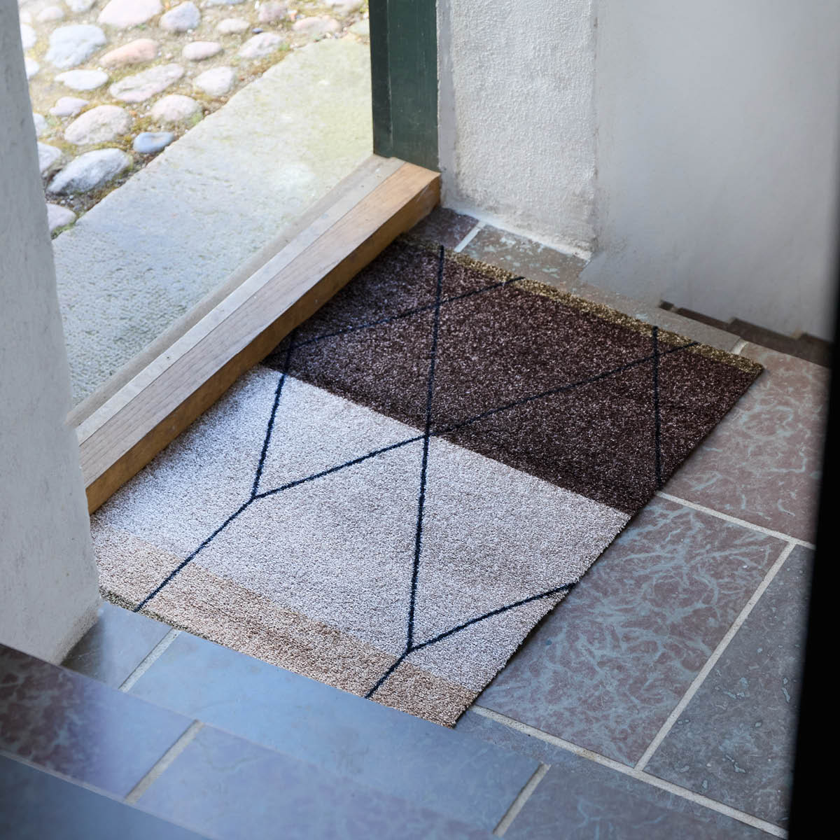 Mette Ditmer Linea golvmatta 80x55 cm brun