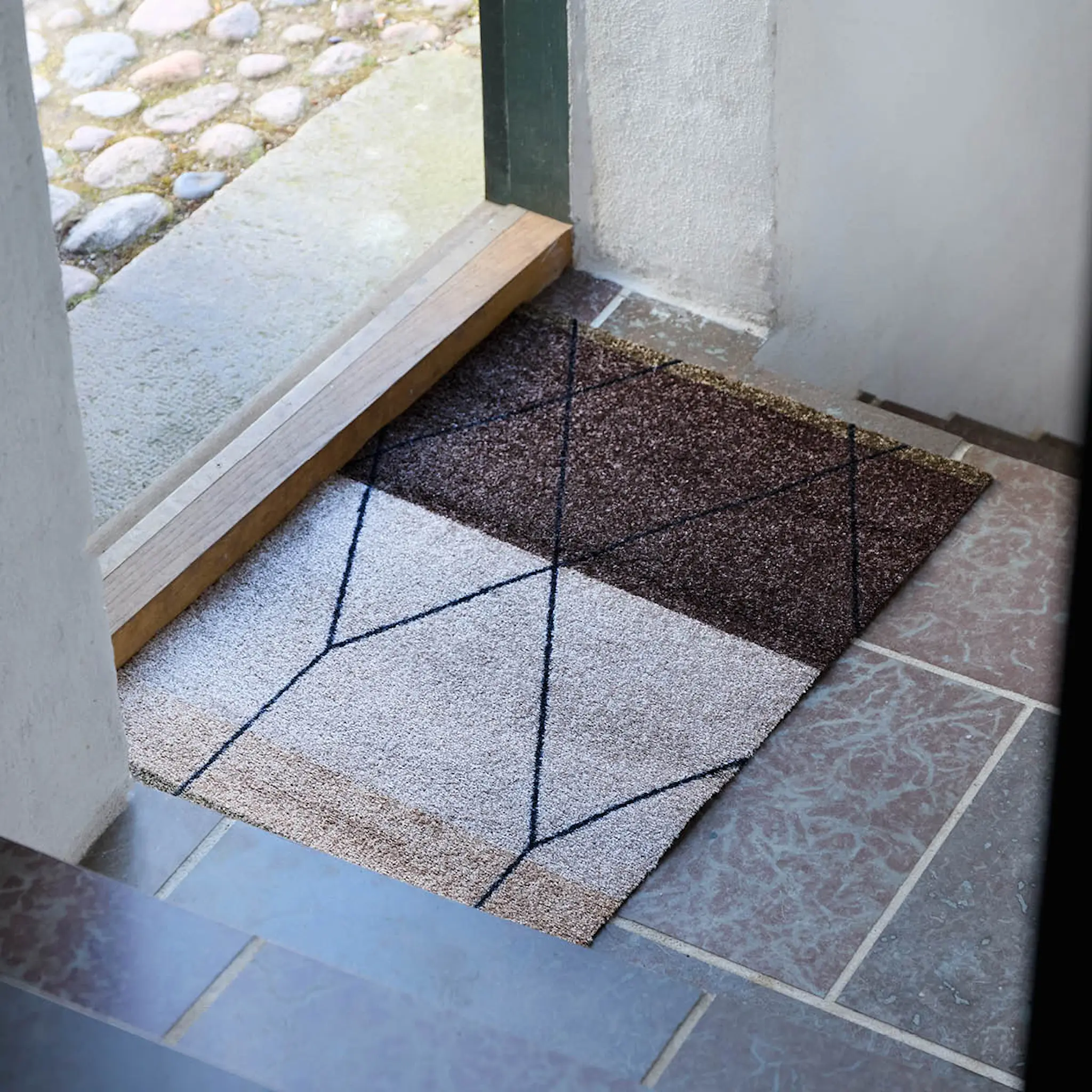 Mette Ditmer Linea golvmatta 80x55 cm brun
