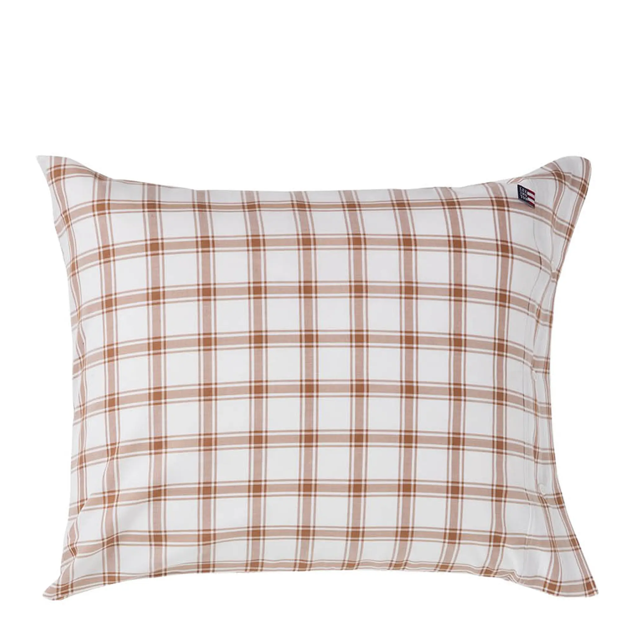 Lexington Örngott 50x60 cm lyocell/bomull pin point rutigt white/fudge