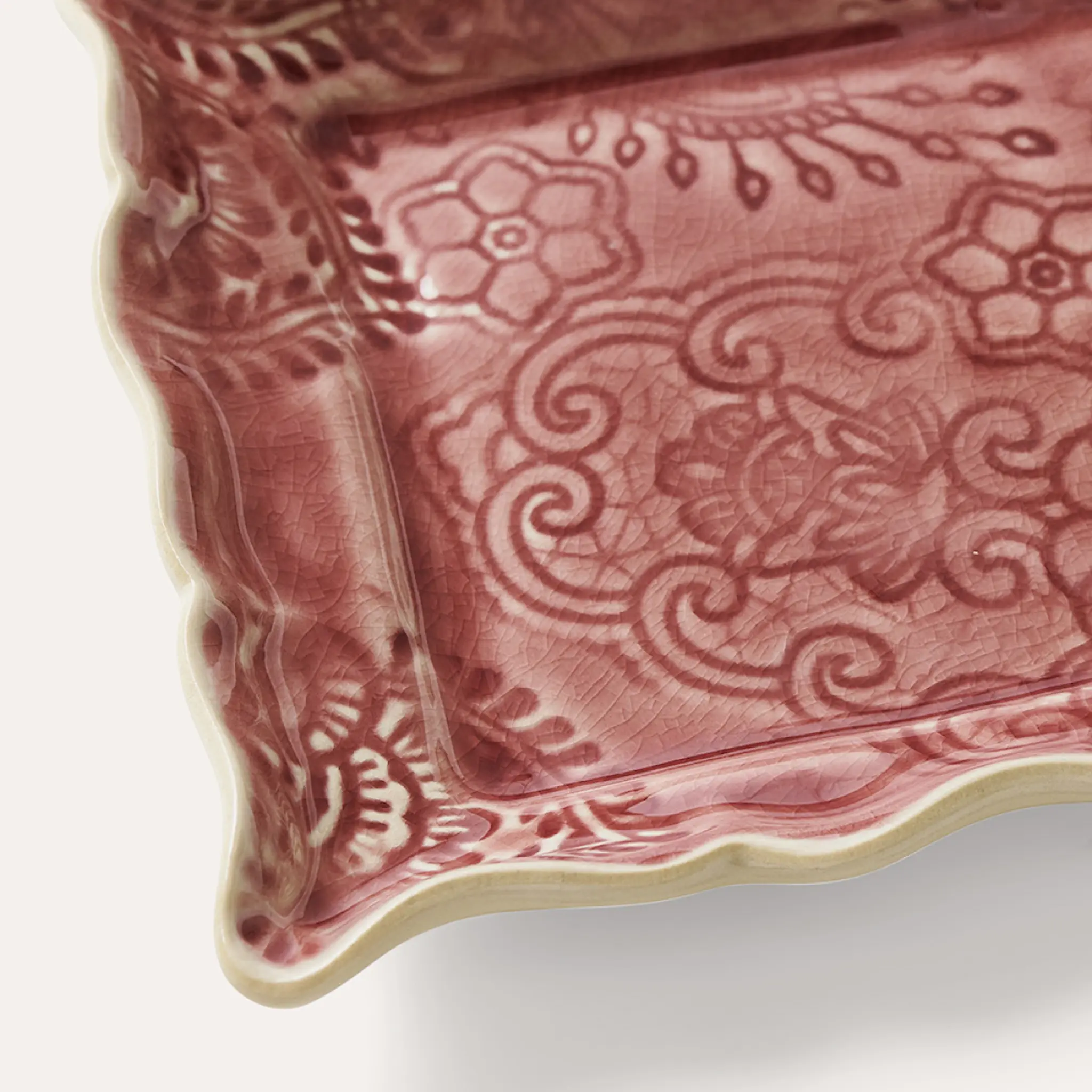 Sthål Arabesque Assiett 19x13 cm Old Rose