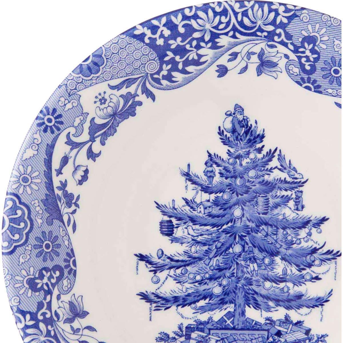 Spode Blue Italian Christmas Tree skål 20 cm blå/hvit
