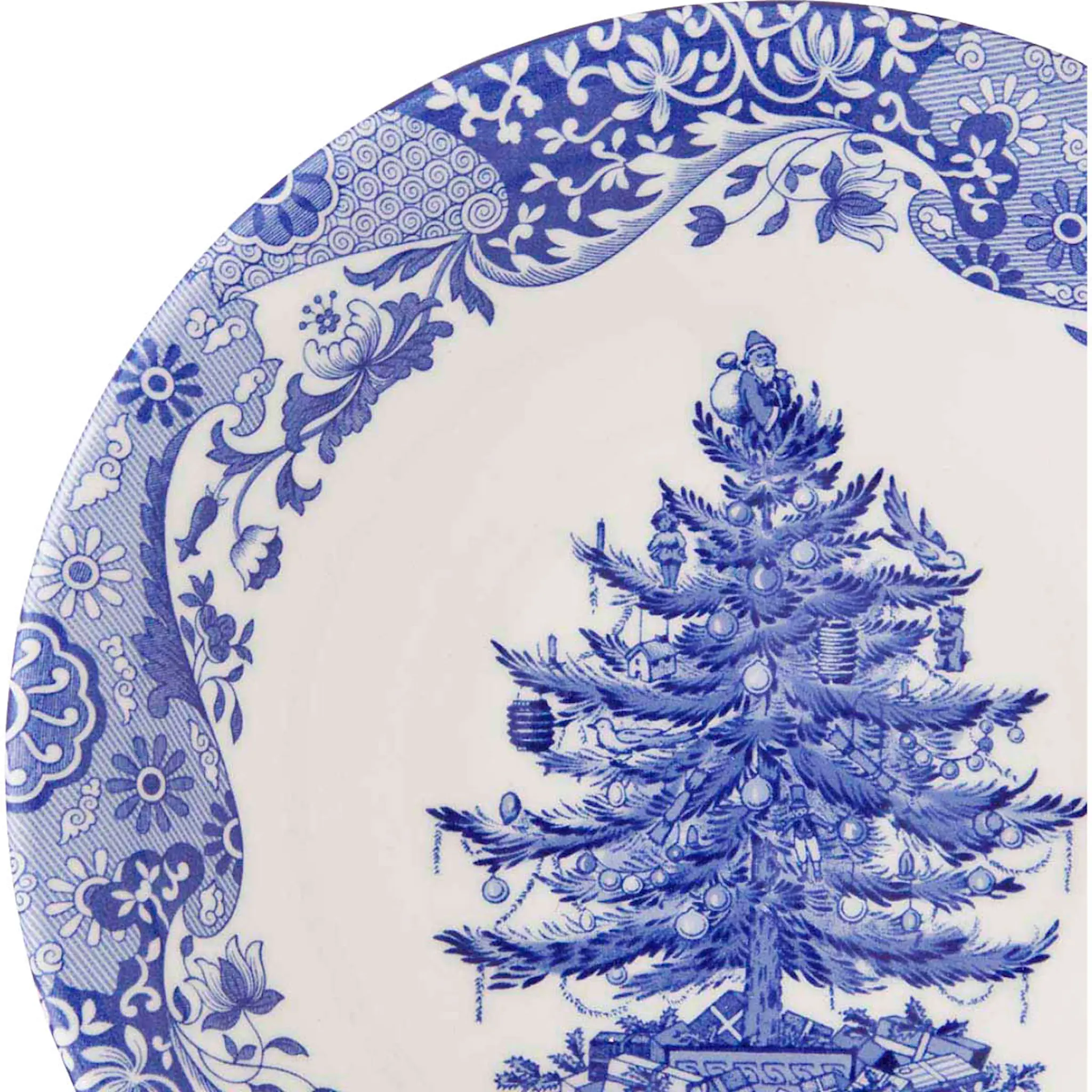 Spode Blue Italian Christmas Tree skål 20 cm 71 cl blå/vit