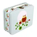 Uggla plåtväska 16x19 cm ljusblå