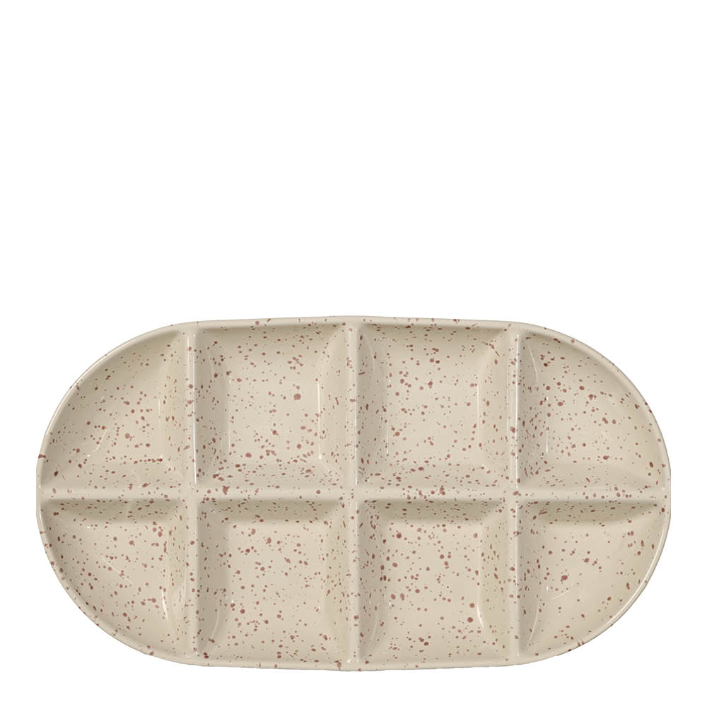Sagaform - Ditte Tarjoiluvati 36x20x3,5 cm Beige/Burgundi
