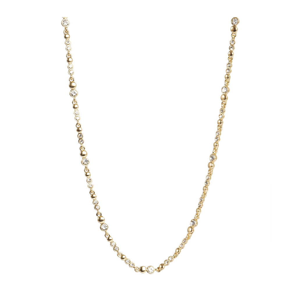 A&C Oslo AS Sweet Droplets halsband kort kristall guld