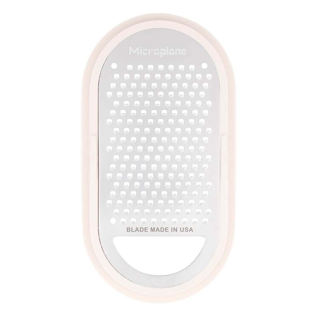 Microplane Container Grater rivjärn med behållare cashmere/bambu