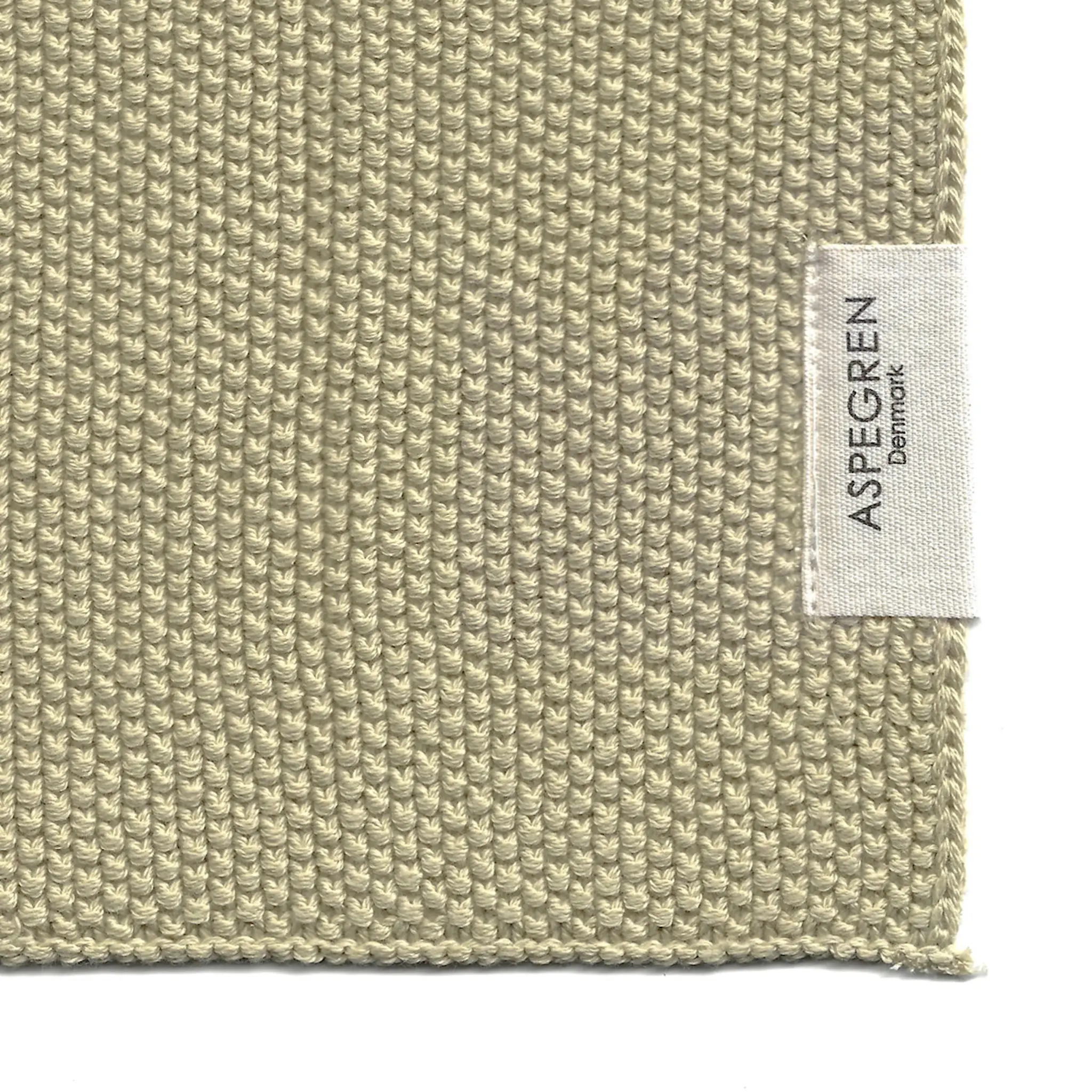 Aspegren Solid disktrasa stickad 26x26 cm 2-pack pampas
